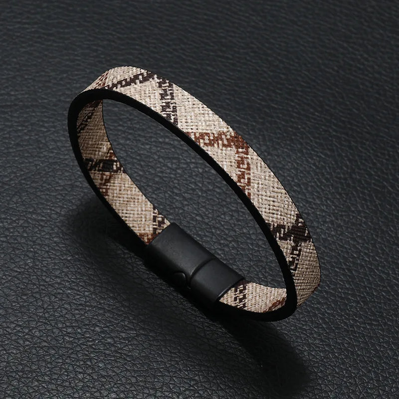 Trendy Leather Bracelets Men Stainless Steel Multilayer Braided Rope Bracelets for Male Bracelets Jewelry Pulsera Hombre